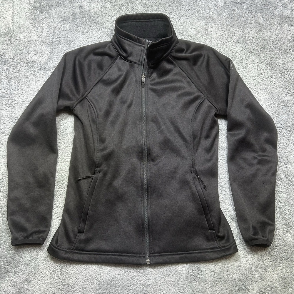 The North Face Canyon Flats Active Jacket Women M Black Full‎ Zip Pockets *LOGO